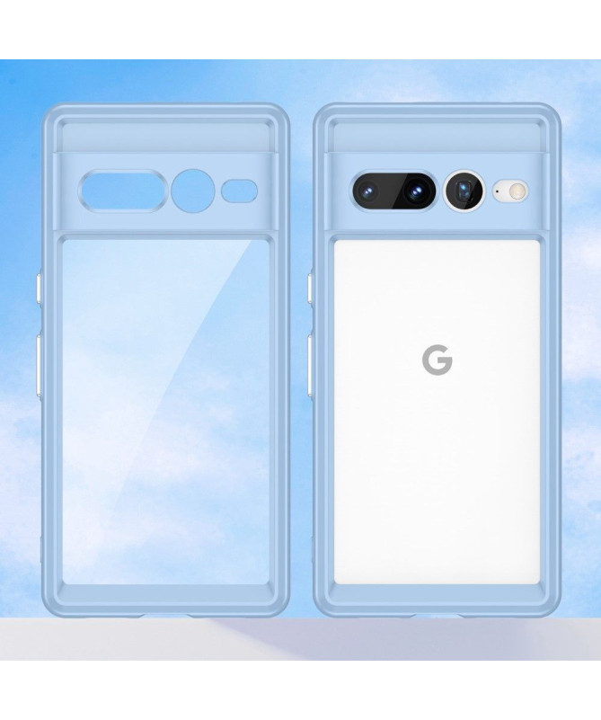 Coque Google Pixel 7 Pro Transparent Contour en Couleur