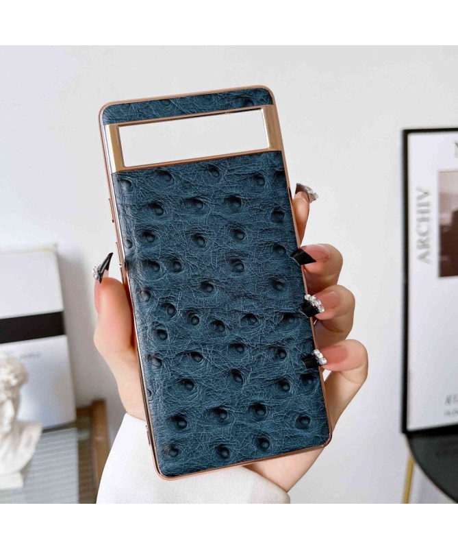 Coque Google Pixel 7 Pro Cuir Effet Peau D'Autruche