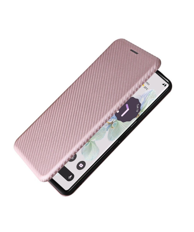 Housse Google Pixel 7 Pro simili cuir fibre de carbone