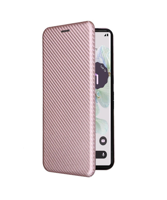 Housse Google Pixel 7 Pro simili cuir fibre de carbone