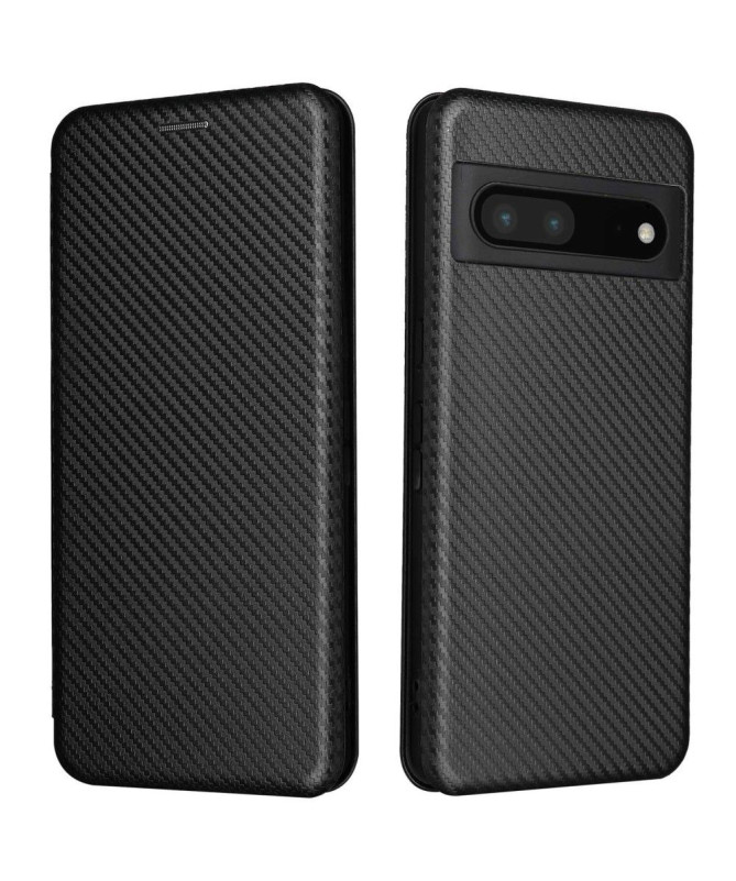Housse Google Pixel 7 Pro simili cuir fibre de carbone