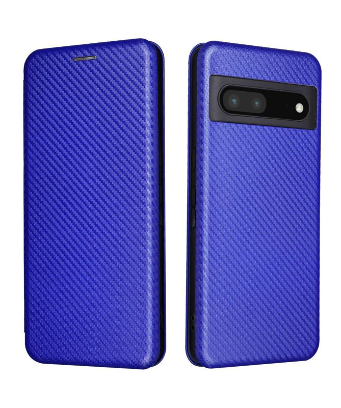 Housse Google Pixel 7 Pro simili cuir fibre de carbone