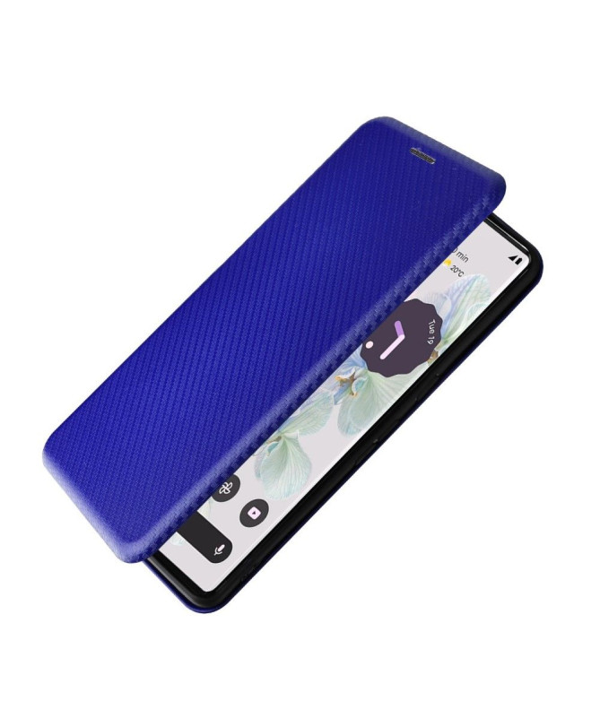Housse Google Pixel 7 Pro simili cuir fibre de carbone