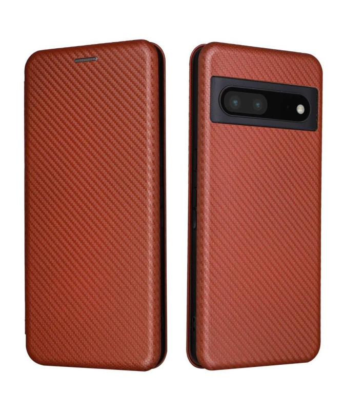 Housse Google Pixel 7 Pro simili cuir fibre de carbone
