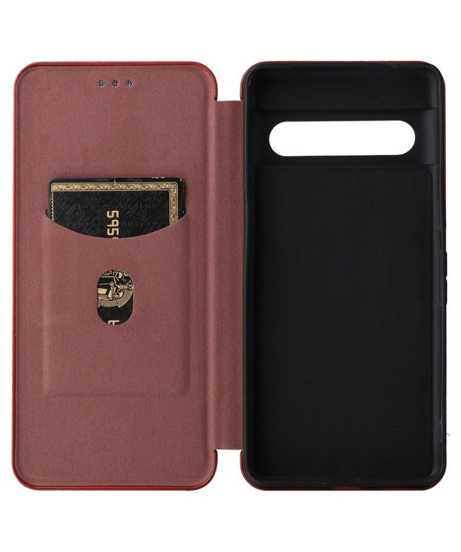 Housse Google Pixel 7 Pro simili cuir fibre de carbone