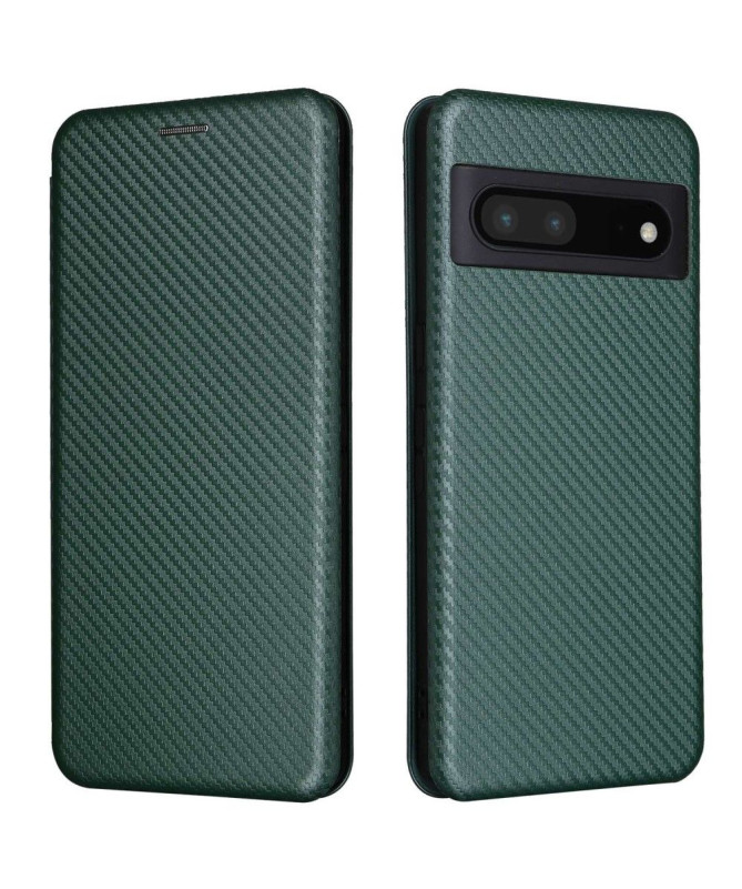 Housse Google Pixel 7 Pro simili cuir fibre de carbone