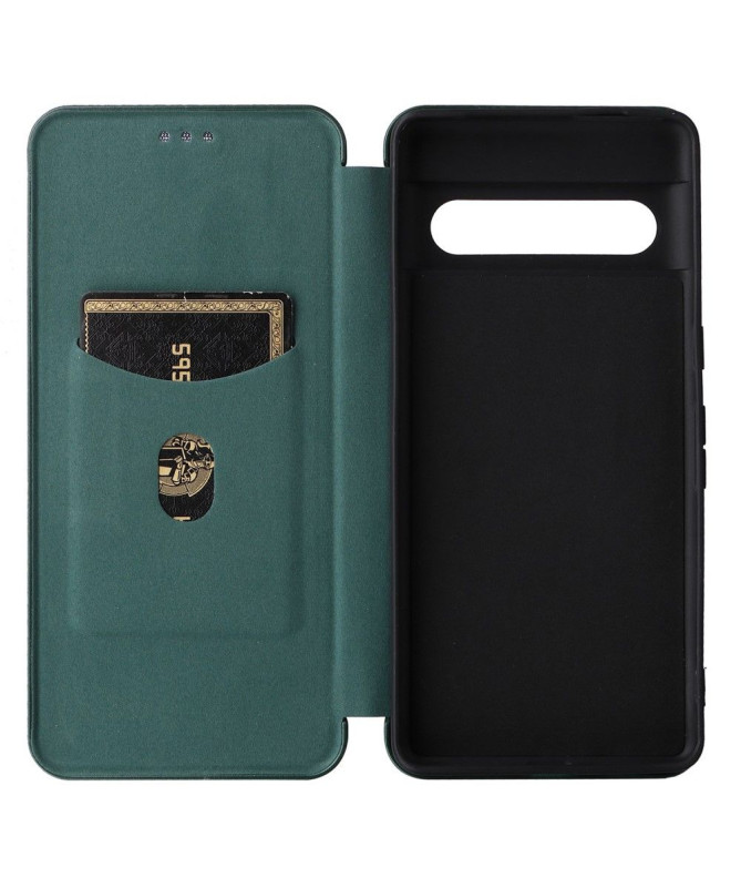 Housse Google Pixel 7 Pro simili cuir fibre de carbone