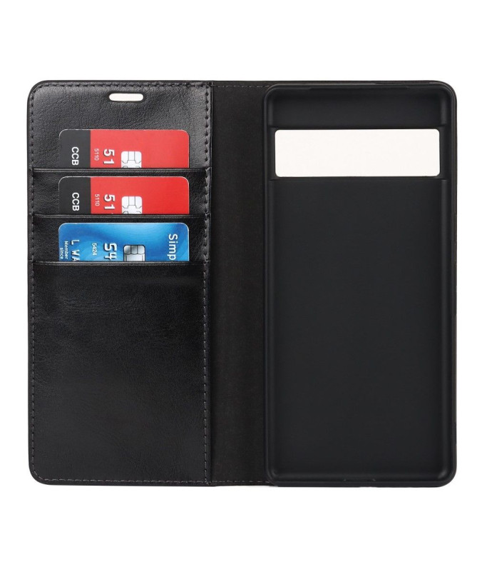 Housse Google Pixel 7 Pro Cuir Porte Cartes Fonction Support