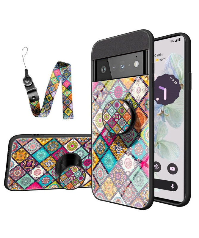 Coque Google Pixel 7 Pro Kaleidoscope Mandala avec support