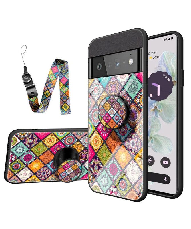 Coque Google Pixel 7 Pro Kaleidoscope Mandala avec support