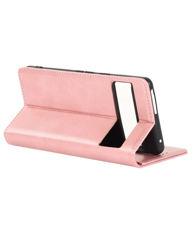 Housse Google Pixel 7 Rabat Porte-Cartes Simili Cuir