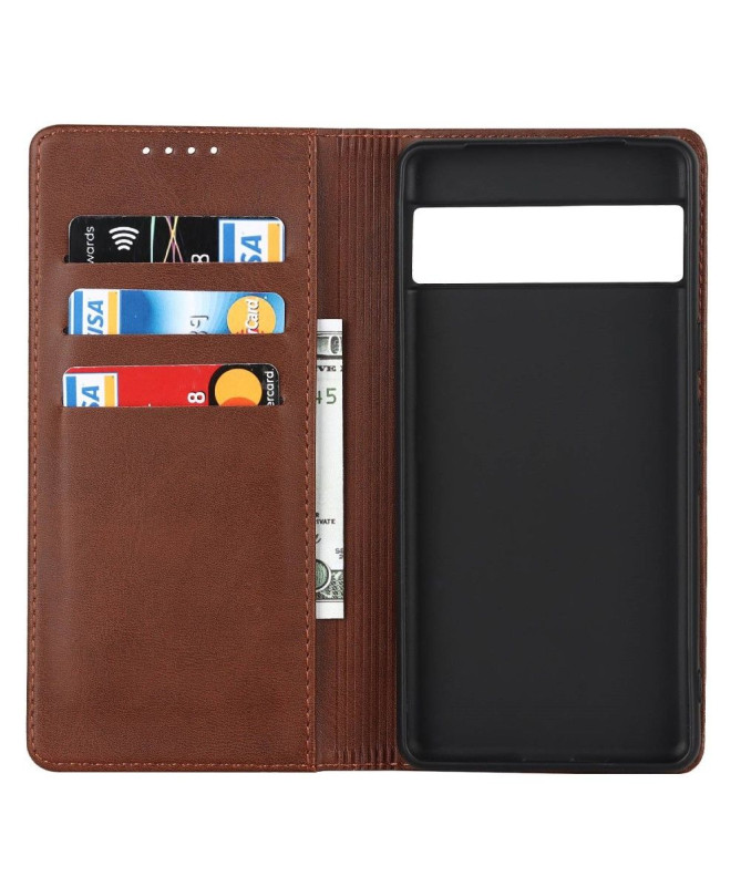 Housse Google Pixel 7 Rabat Porte-Cartes Simili Cuir