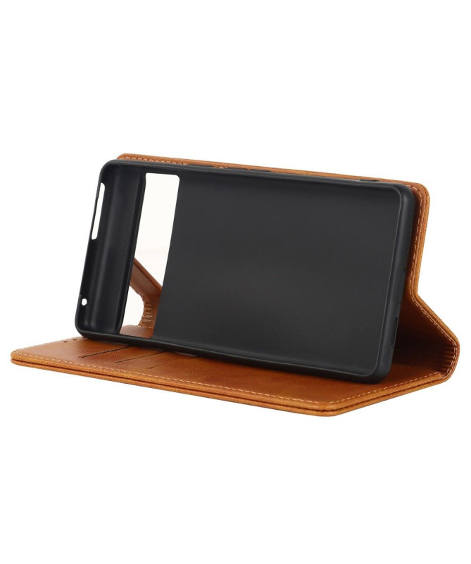 Housse Google Pixel 7 Rabat Porte-Cartes Simili Cuir