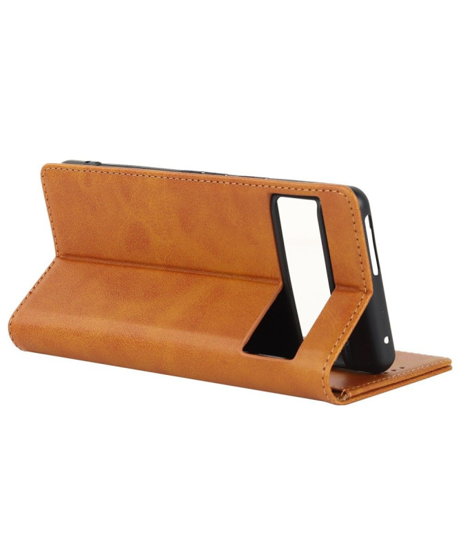 Housse Google Pixel 7 Rabat Porte-Cartes Simili Cuir