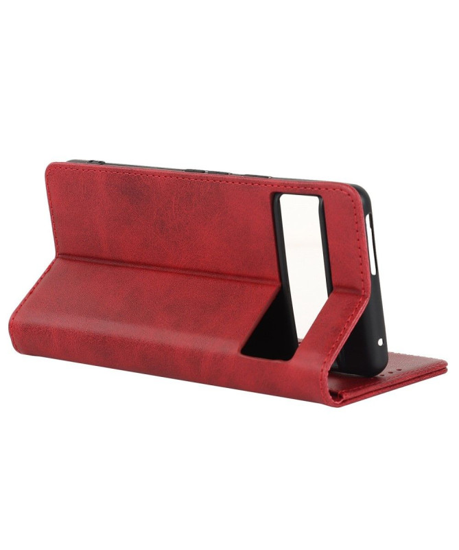 Housse Google Pixel 7 Rabat Porte-Cartes Simili Cuir