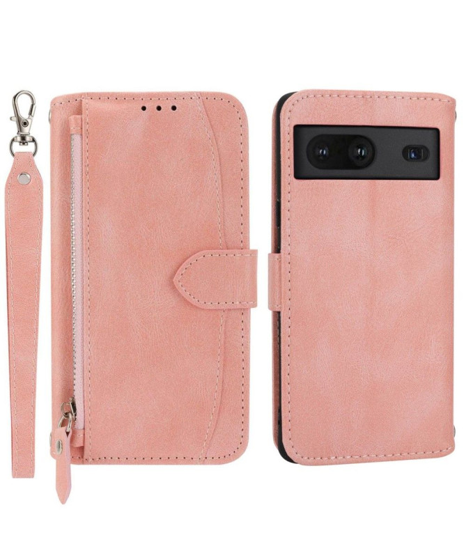 Housse Google Pixel 7 style portefeuille Love Retro