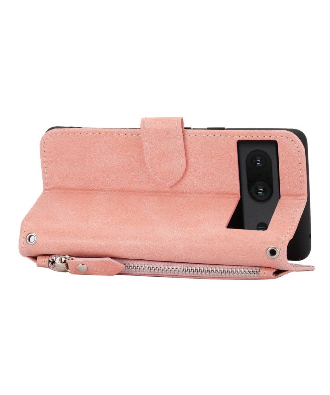 Housse Google Pixel 7 style portefeuille Love Retro