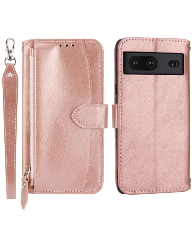 Housse Google Pixel 7 style portefeuille Love Retro