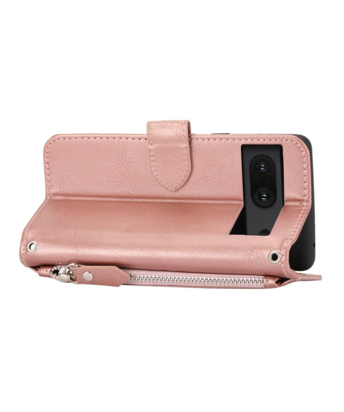 Housse Google Pixel 7 style portefeuille Love Retro