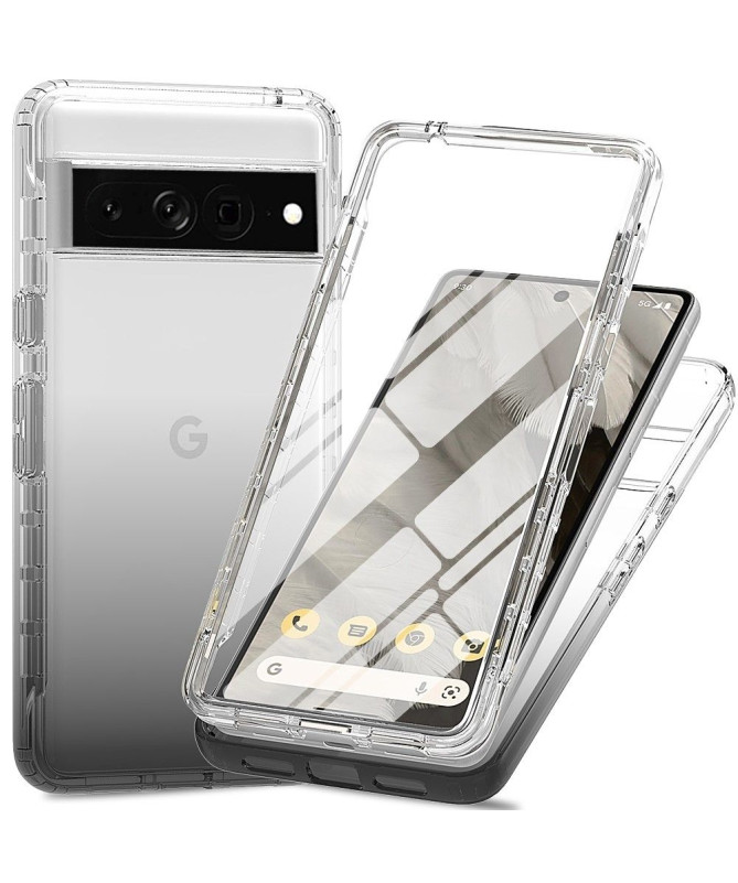 Coque Google Pixel 7 Pro Gradient Transparent Avant et Arrière