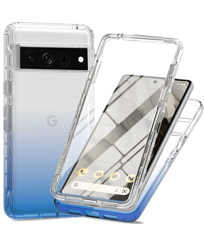 Coque Google Pixel 7 Pro Gradient Transparent Avant et Arrière