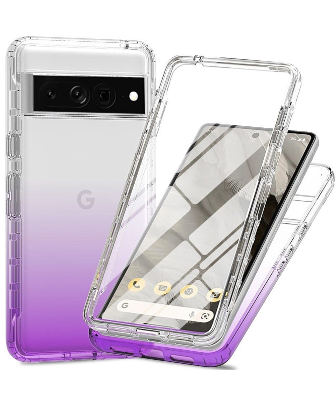 Coque Google Pixel 7 Pro Gradient Transparent Avant et Arrière