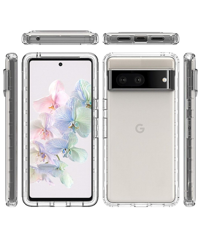 Coque Google Pixel 7 Gradient Transparent Avant et Arrière