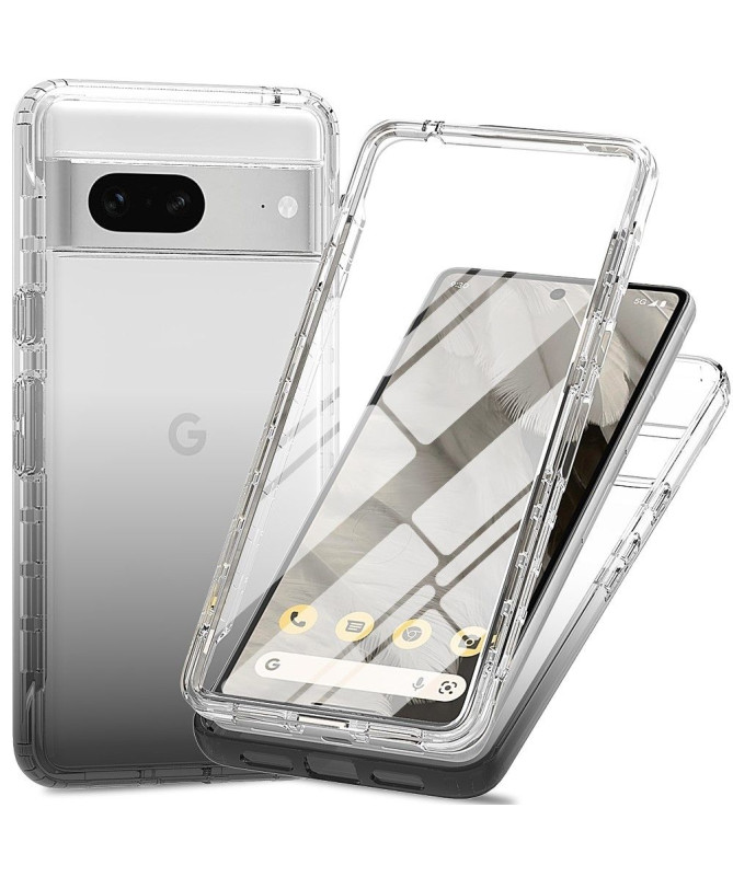 Coque Google Pixel 7 Gradient Transparent Avant et Arrière