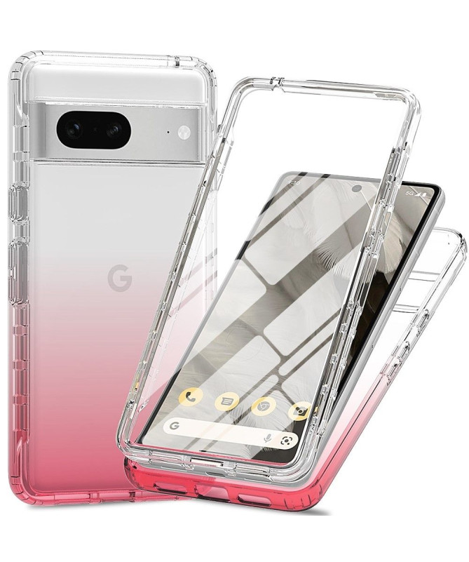 Coque Google Pixel 7 Gradient Transparent Avant et Arrière