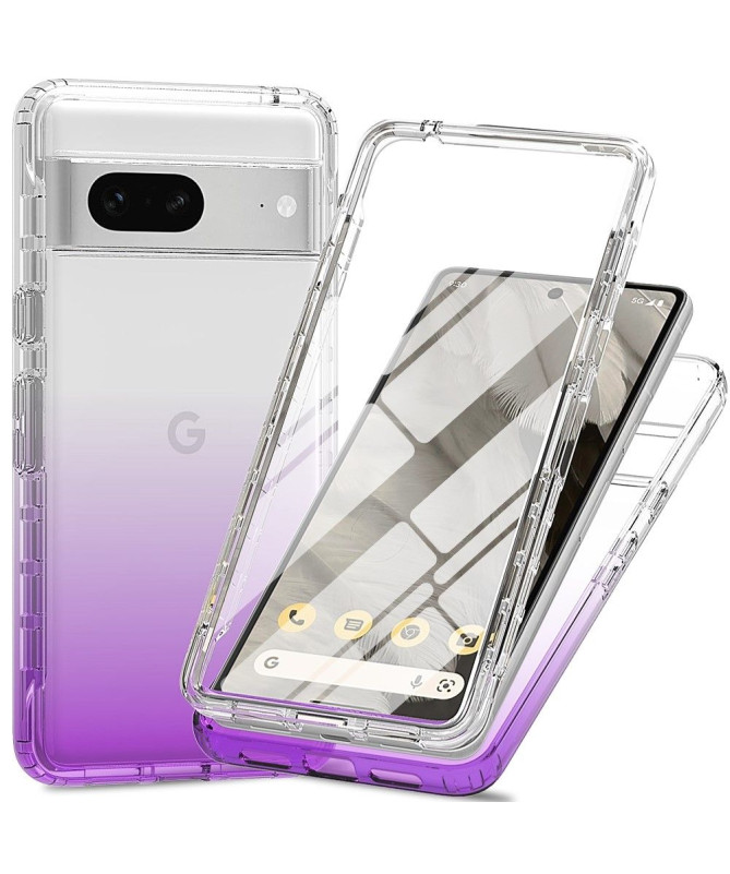 Coque Google Pixel 7 Gradient Transparent Avant et Arrière