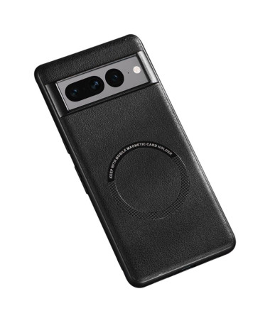 Coque Google Pixel 7 Pro Simili Cuir avec Cercle