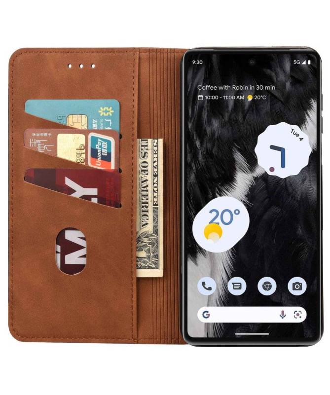 Flip Cover Google Pixel 7 Pro Business simili cuir