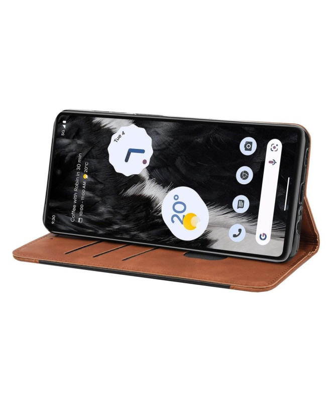 Flip Cover Google Pixel 7 Pro Business simili cuir