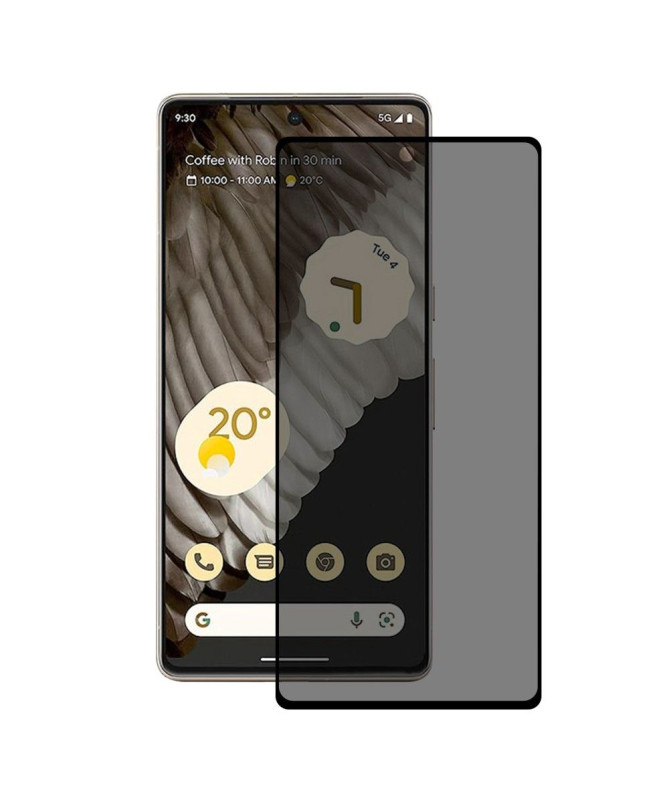 Protection d'écran Google Pixel 7 Pro verre trempé et filtre de confidentialité