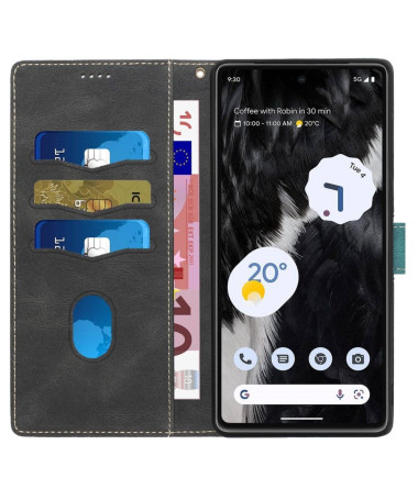 Housse Google Pixel 7 Rétro Coutures à Lanière