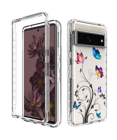 Coque Google Pixel 7 Pro Papillons et Fleurs