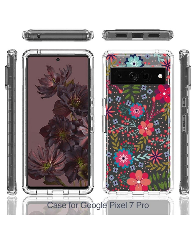 Coque Google Pixel 7 Pro Fleurs et Feuilles