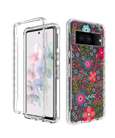 Coque Google Pixel 7 Fleurs et Feuilles