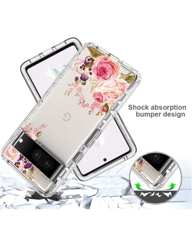 Coque Google Pixel 7 Fleurs Rose