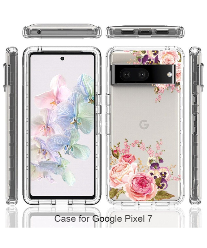 Coque Google Pixel 7 Fleurs Rose