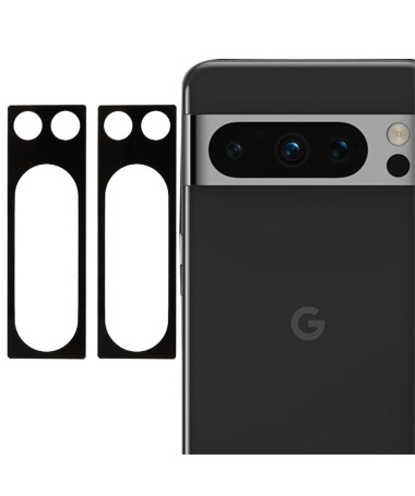 Protections Google Pixel 8 Pro en verre trempé pour lentille (2 pièces) - Noir