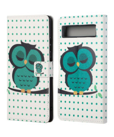 Housse Google Pixel 7a Hibou et motifs à pois