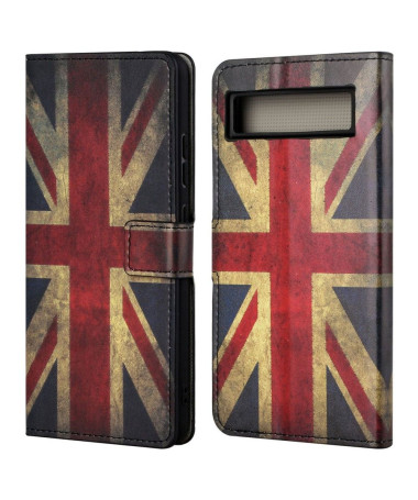 Housse Google Pixel 7a Drapeau Anglais Vintage