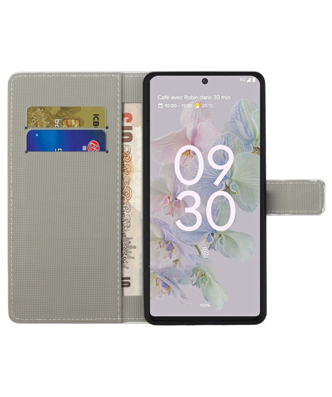 Housse Google Pixel 6a paisley fleur