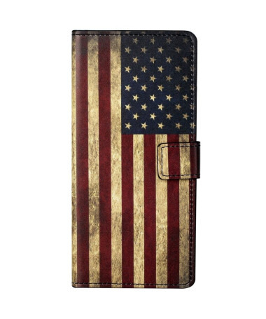 Housse Google Pixel 6a Drapeau Américain Vintage