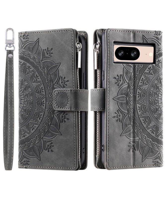 Housse Google Pixel 8 Mandala Porte-Cartes