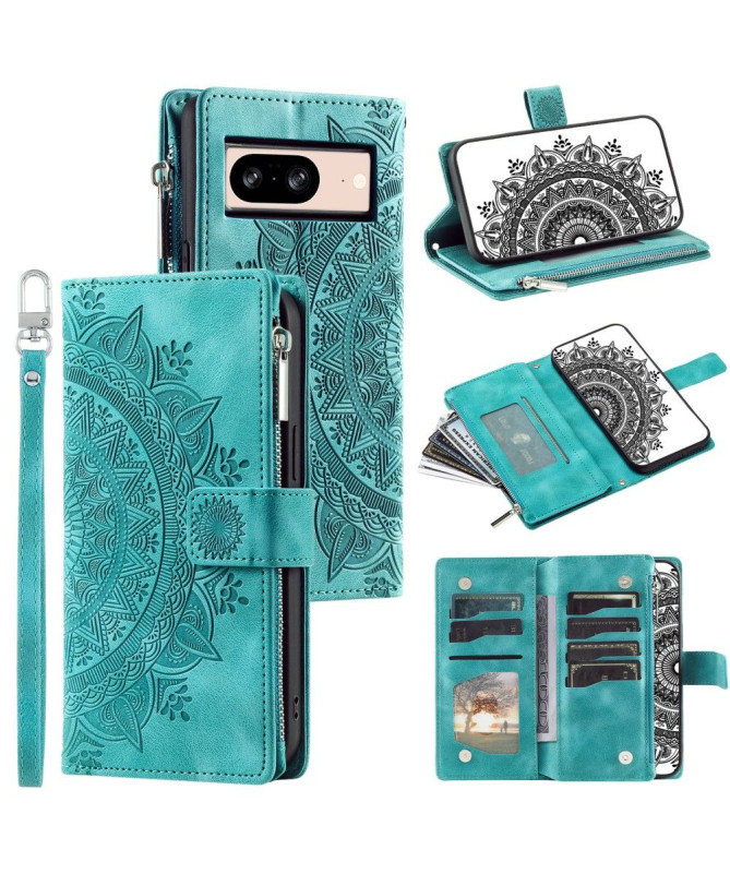 Housse Google Pixel 8 Mandala Porte-Cartes