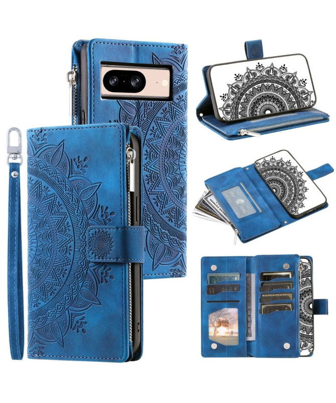 Housse Google Pixel 8 Mandala Porte-Cartes