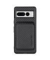 Coque Google Pixel 7 Pro Fibre de Carbone Porte-cartes détachable