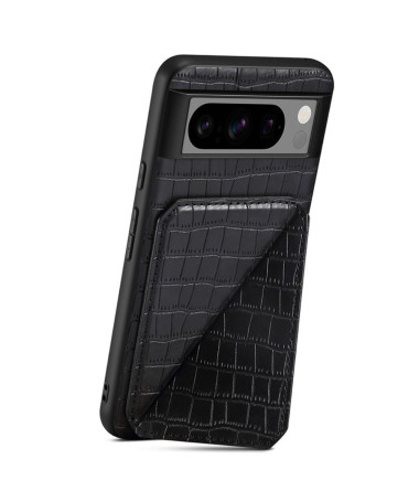 Coque Google Pixel 8 Pro Sleek Croc avec Porte-Carte